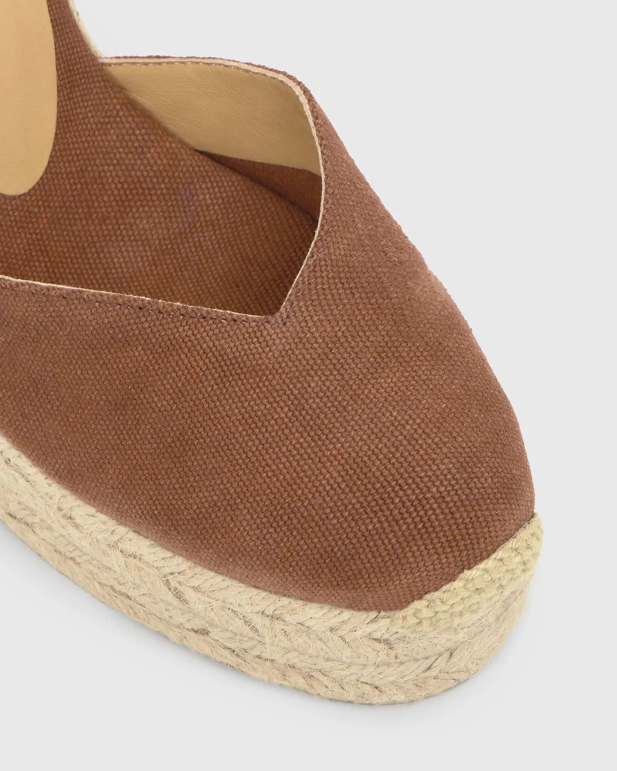 Castaner Chiara 8ED/002 espadrilles pecan canvas 11 cm