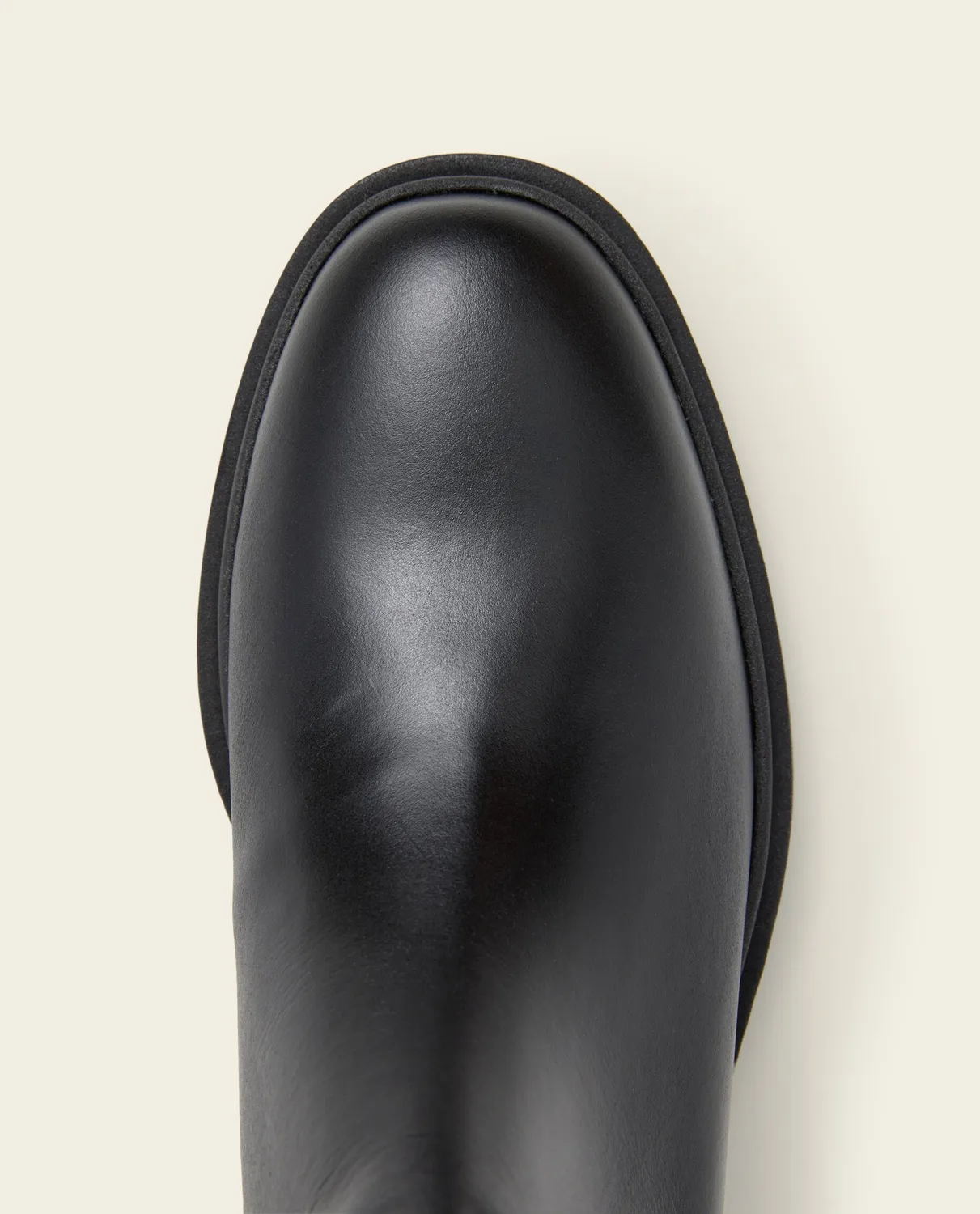 Flattered Fiona Chelsea boots zwart leer plat