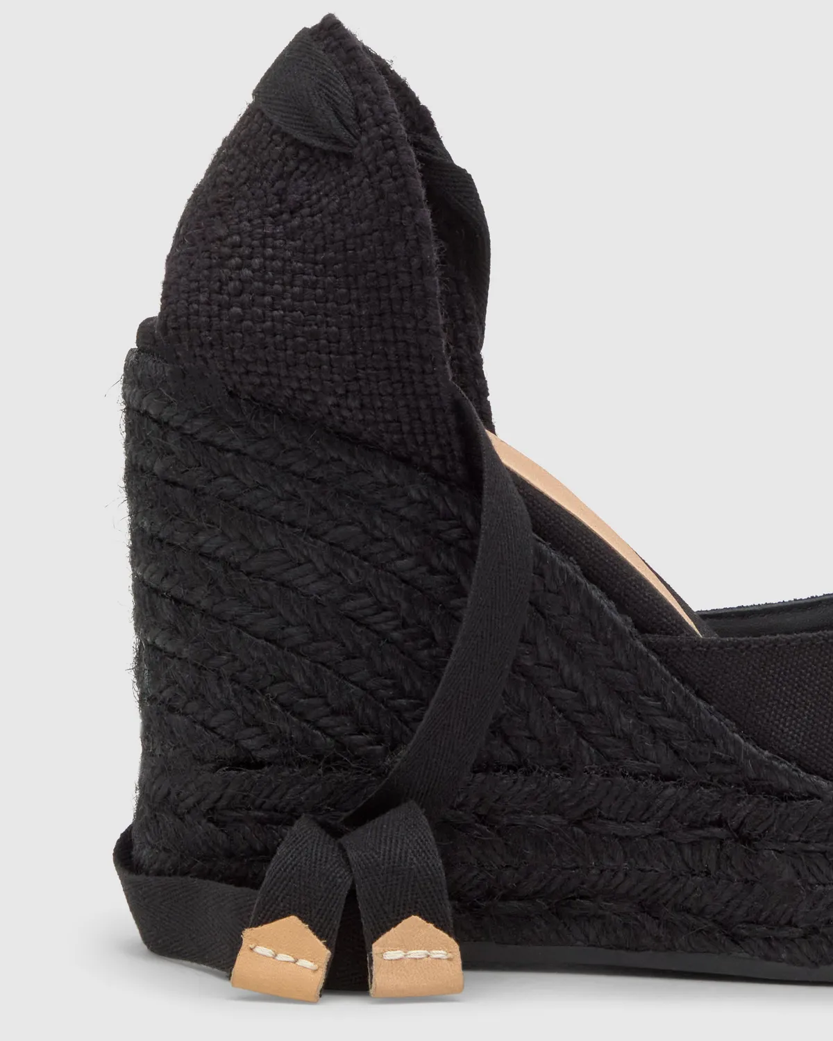 Castaner Carina C/8ED/001 espadrilles zwart katoen 11 cm