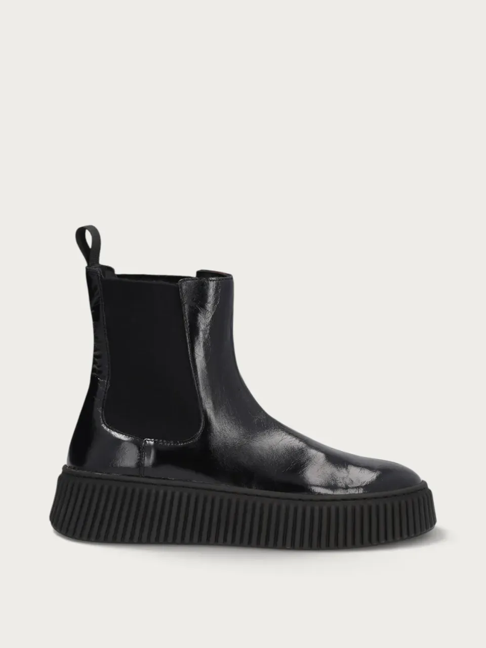 Frau Verona Beatle boots zwart lakleer dames