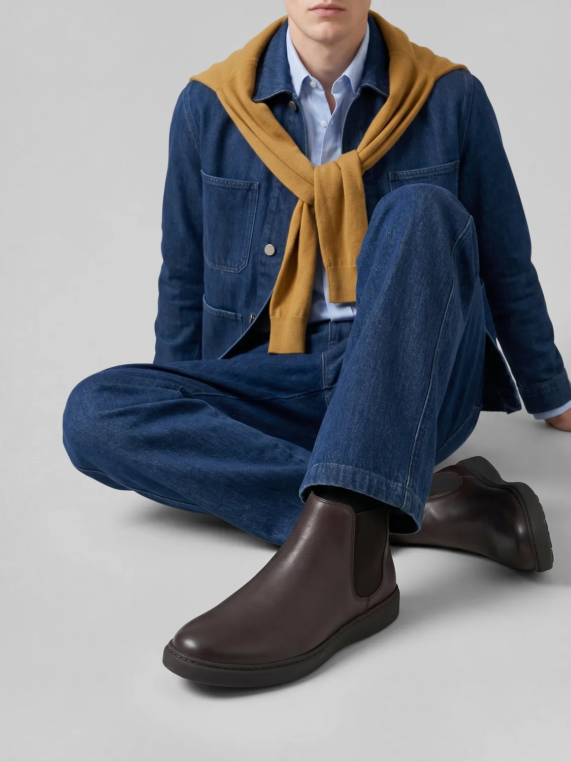Frau Verona Beatle boots donkerbruin leer heren