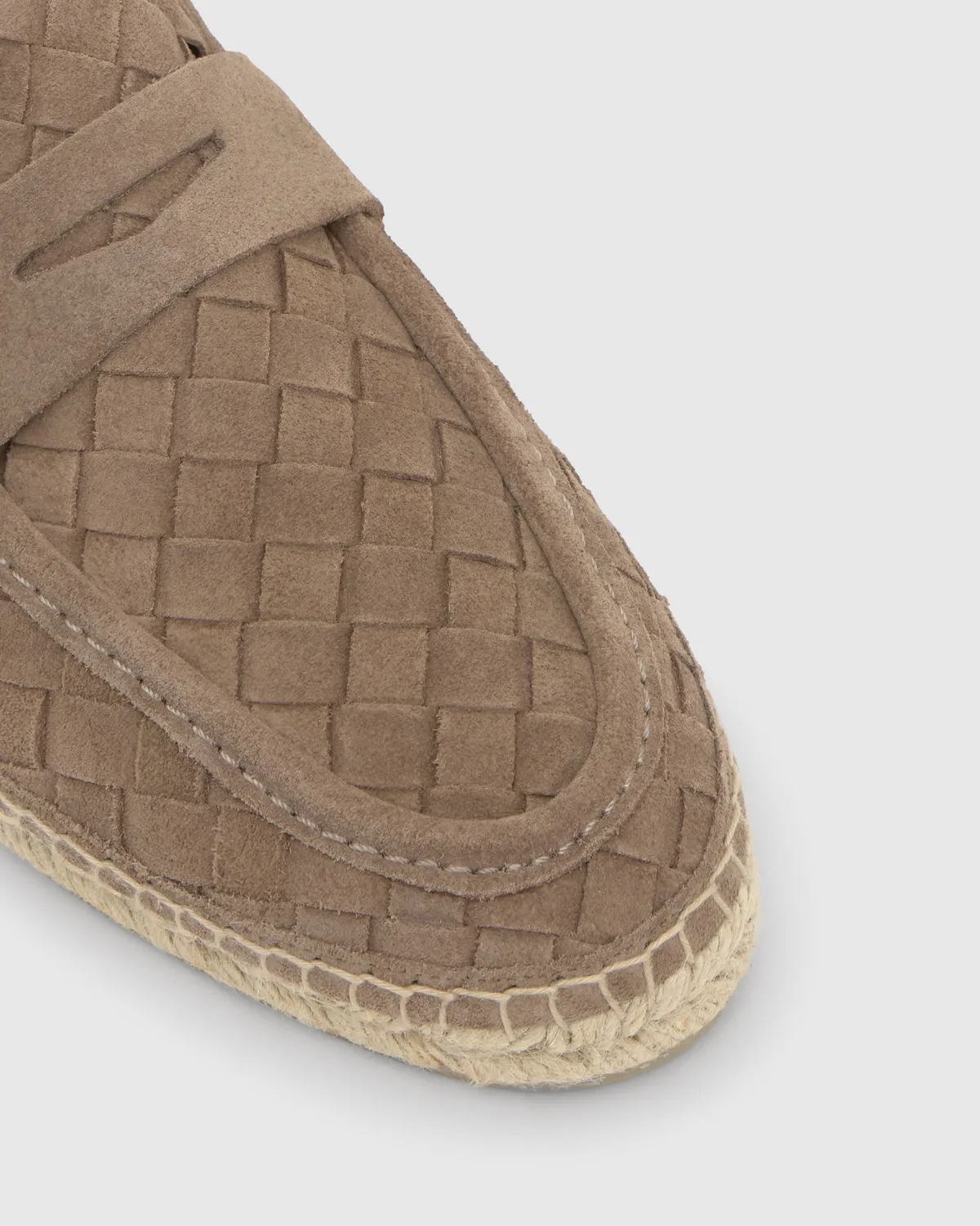 Castaner Nilo 186 mocassins topo beige vlechtleer
