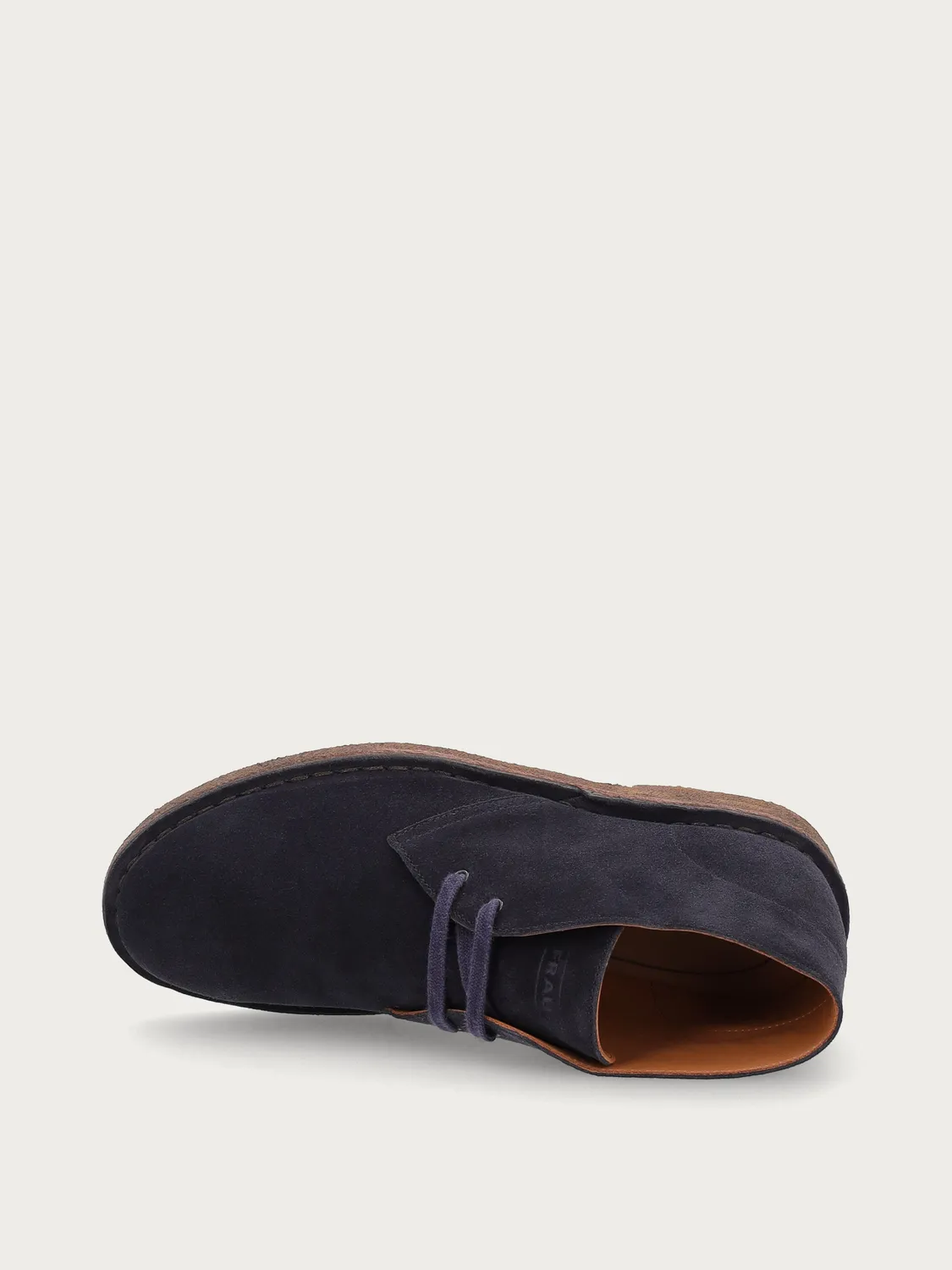 Frau Verona blauwe suède desert boots heren