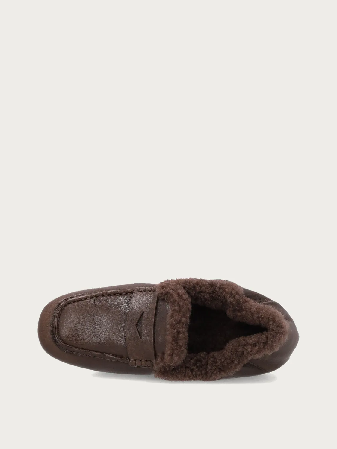 Frau Verona loafers bruin leer bont dames