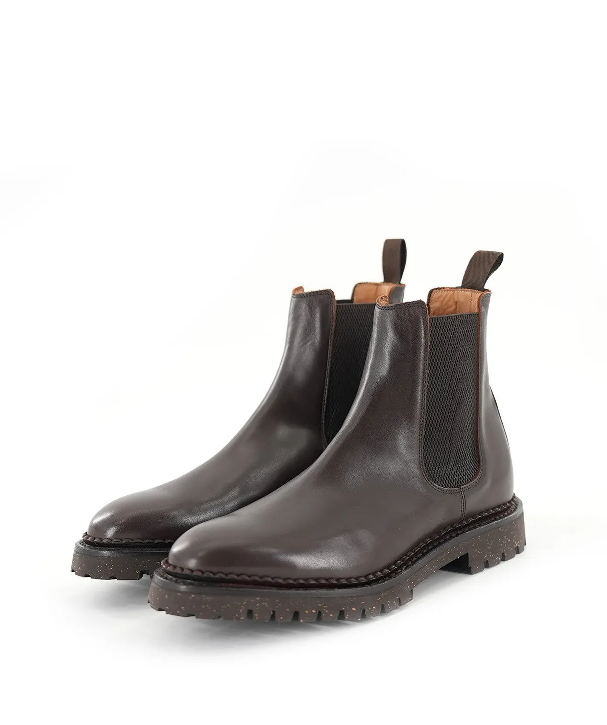 Finsbury Fulham enkellaarzen bruin kalfsleer