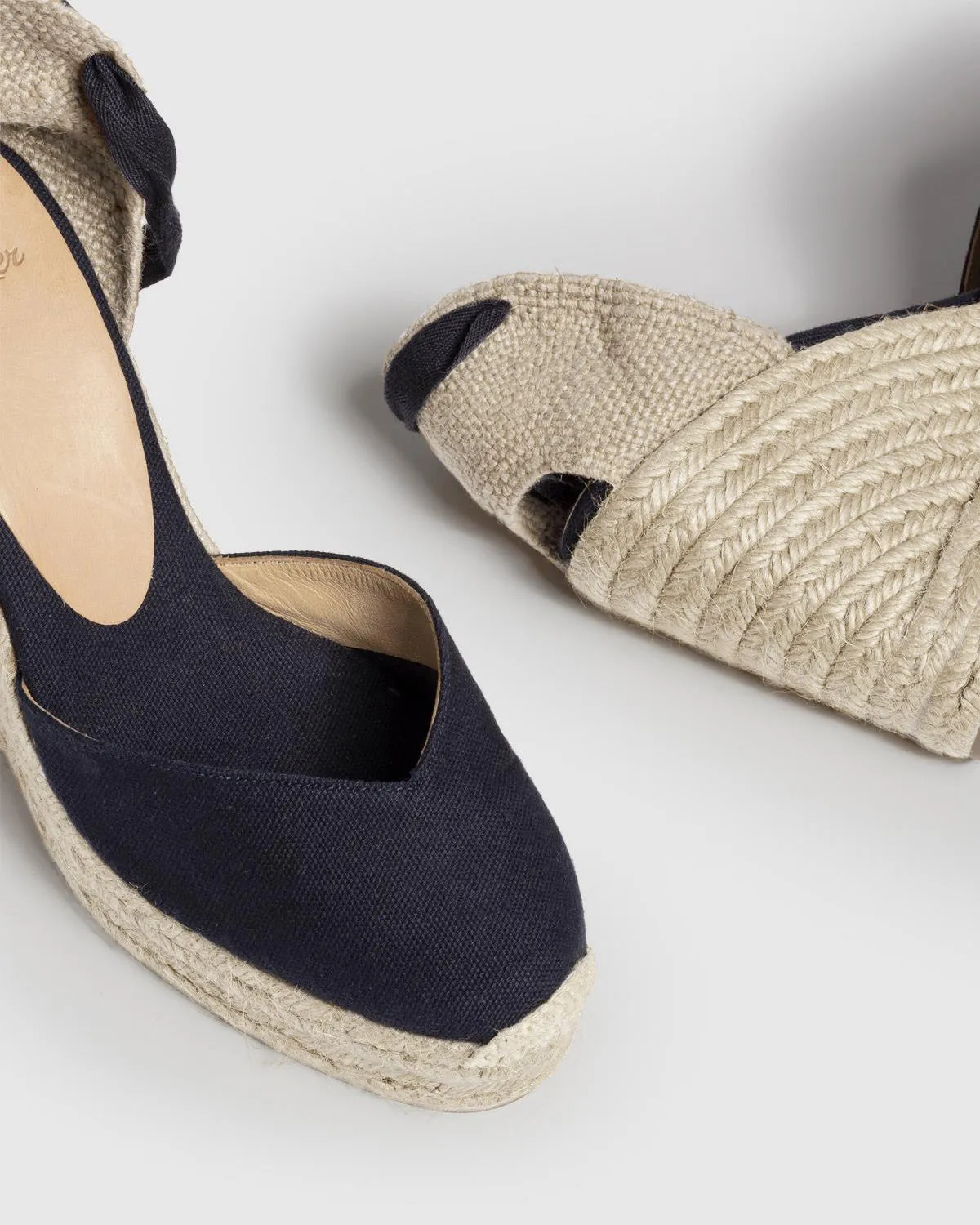 Castaner Chiara 8ED/001 espadrilles marine canvas 11 cm