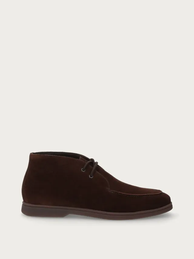 Frau Verona donkerbruine suède desert boots