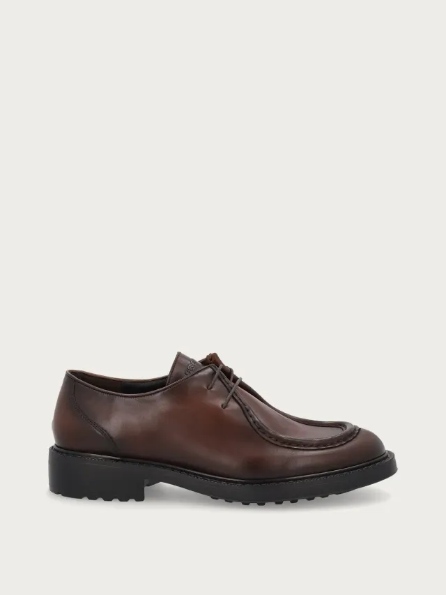 Frau Signature Derby moc-toe bruin kalfsleer heren