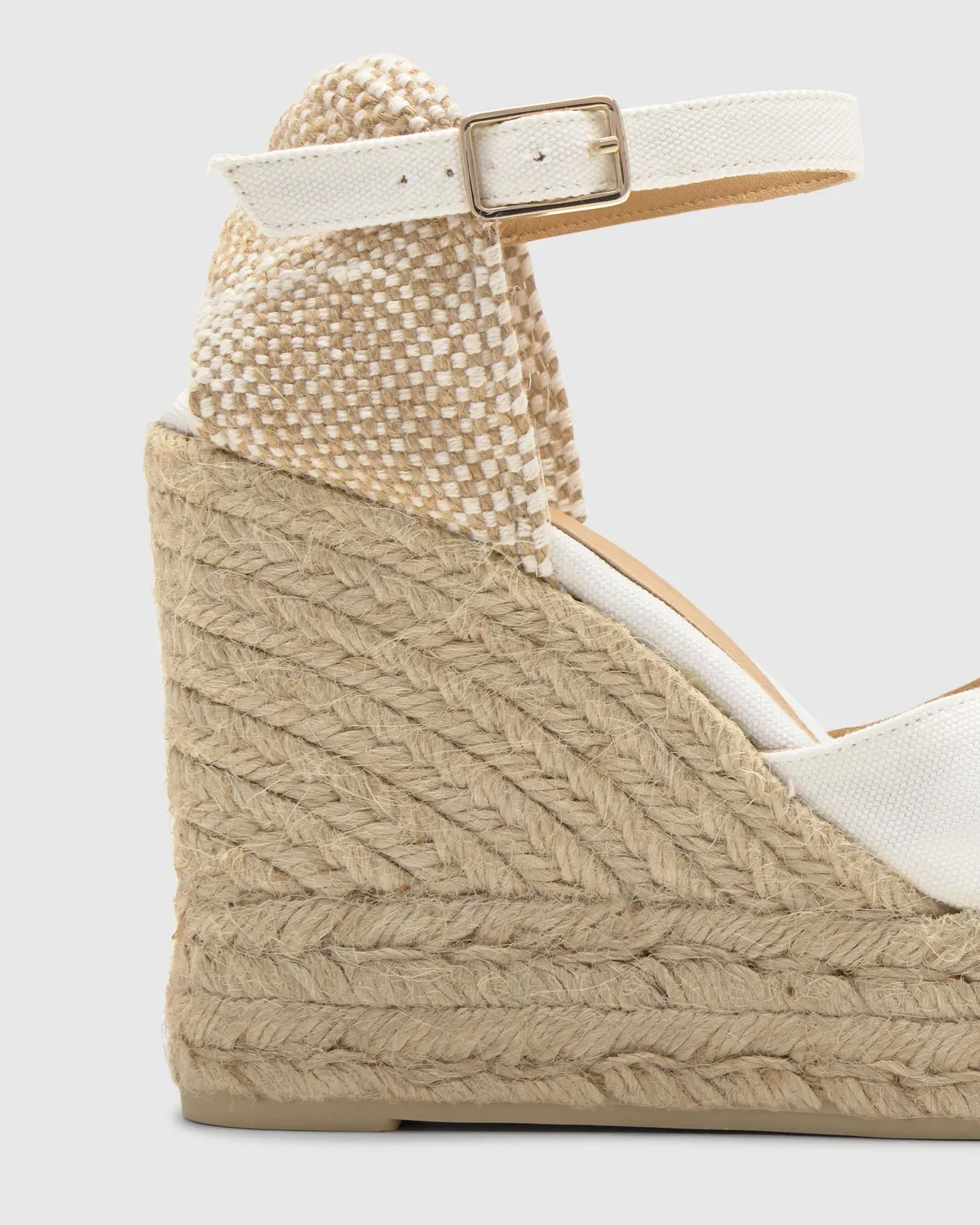 Castaner Chiarita/8ED/001 espadrilles wit vetersluiting