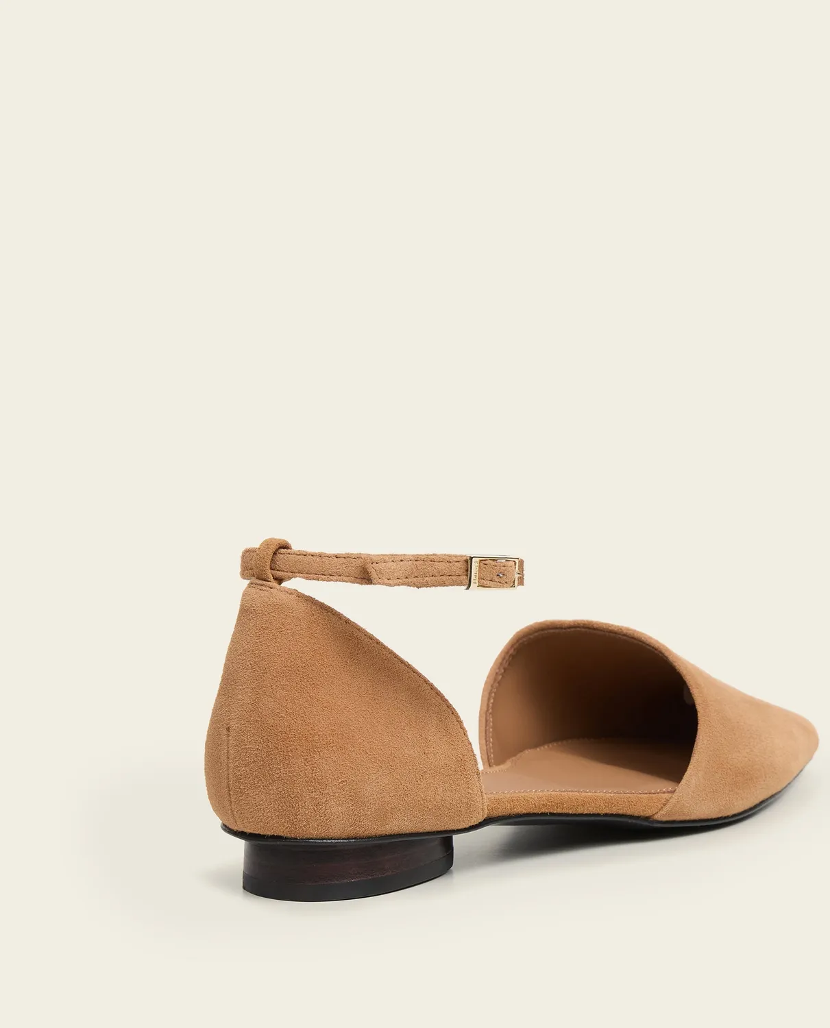 Flattered Frankie ballerina’s cognac suède