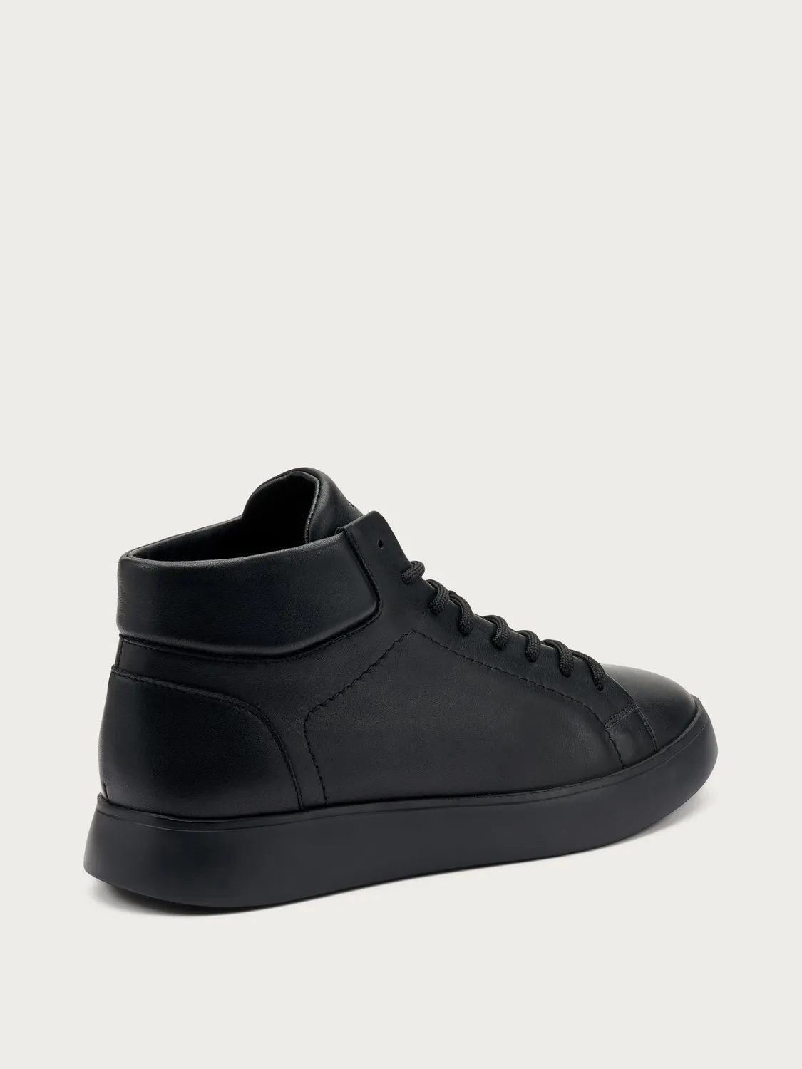 Frau Verona zwarte high-top boots leer veter