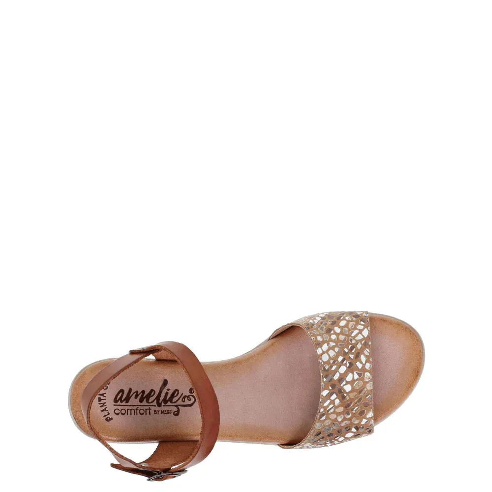 Donelli 133 sandalen cognac dames leer