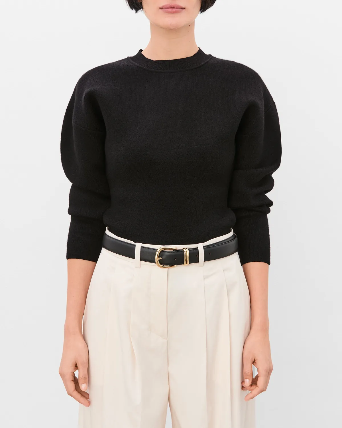 Flattered Beatrice Belt Leather Black riem zwart leer