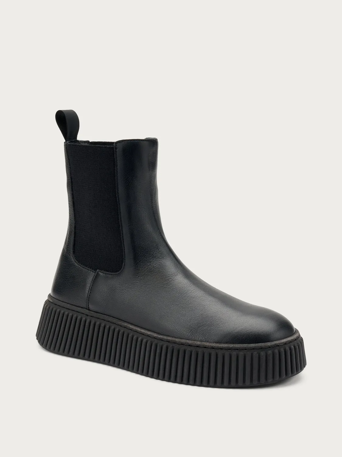 Frau Verona beatle boots zwart plateau dames