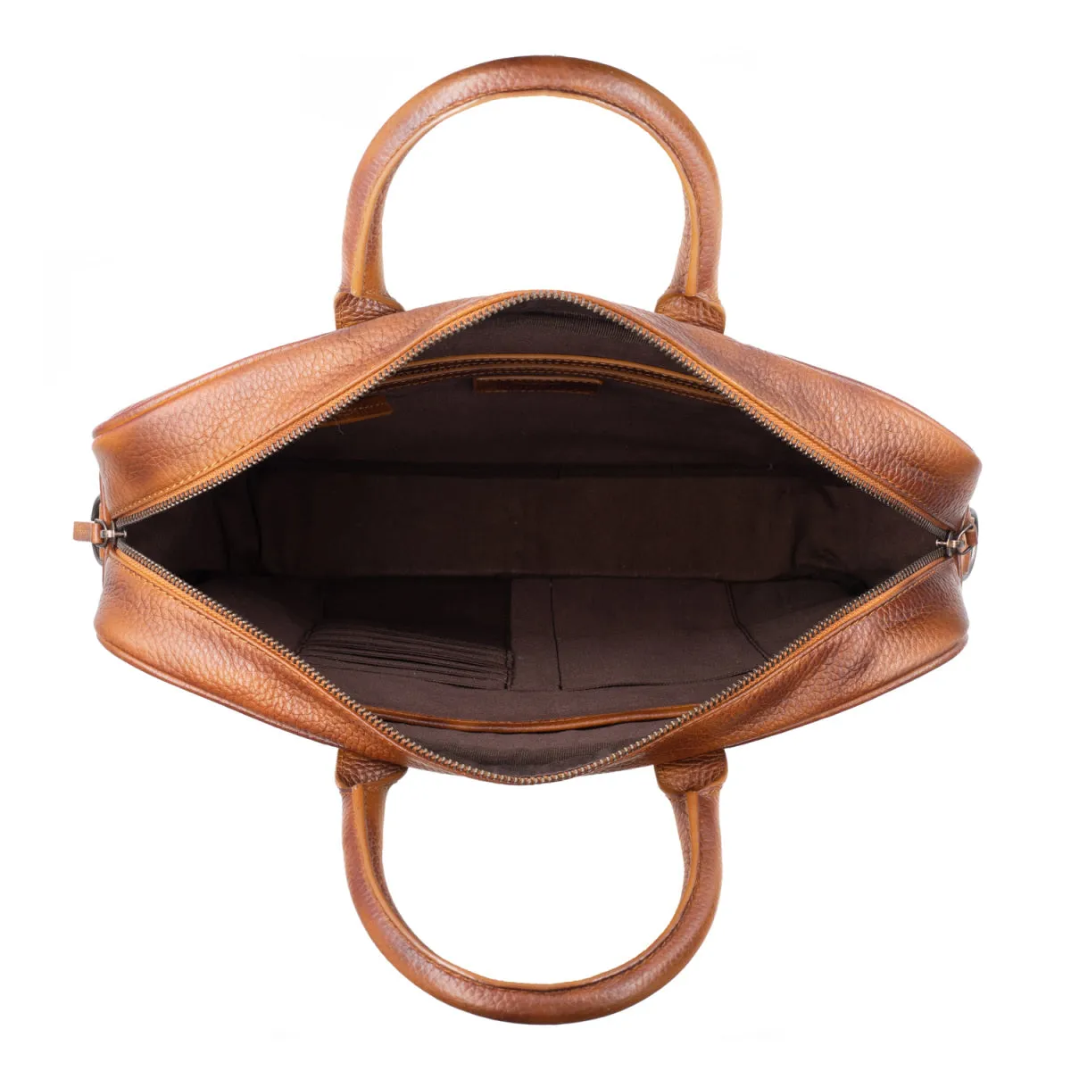 Finsbury aktetas leer lichtbruin generfd 37 cm