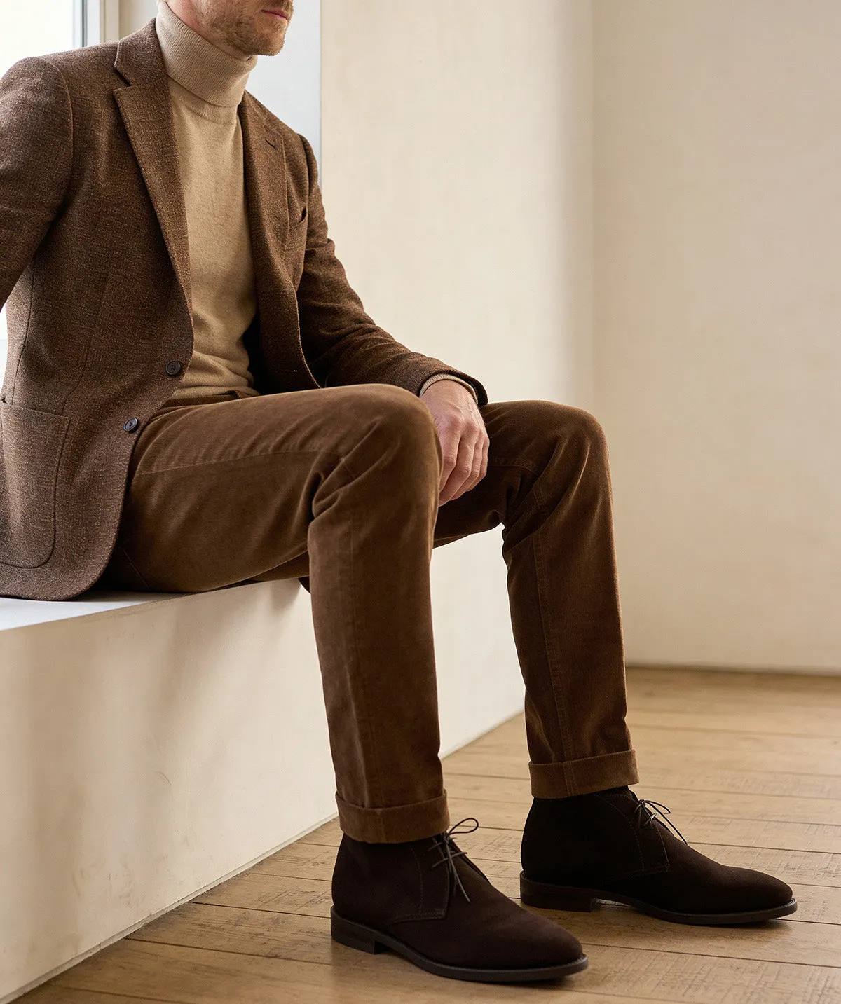 Finsbury Chukka 1986 enkellaarzen bruin suède