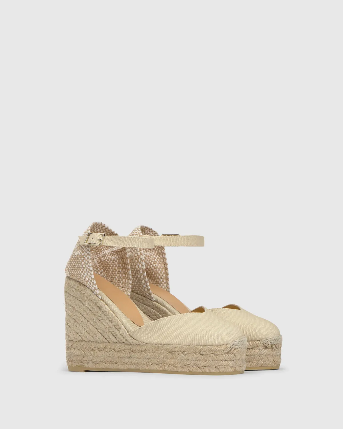 Castaner Chiarita 8ED 001 espadrilles ivoor canvas