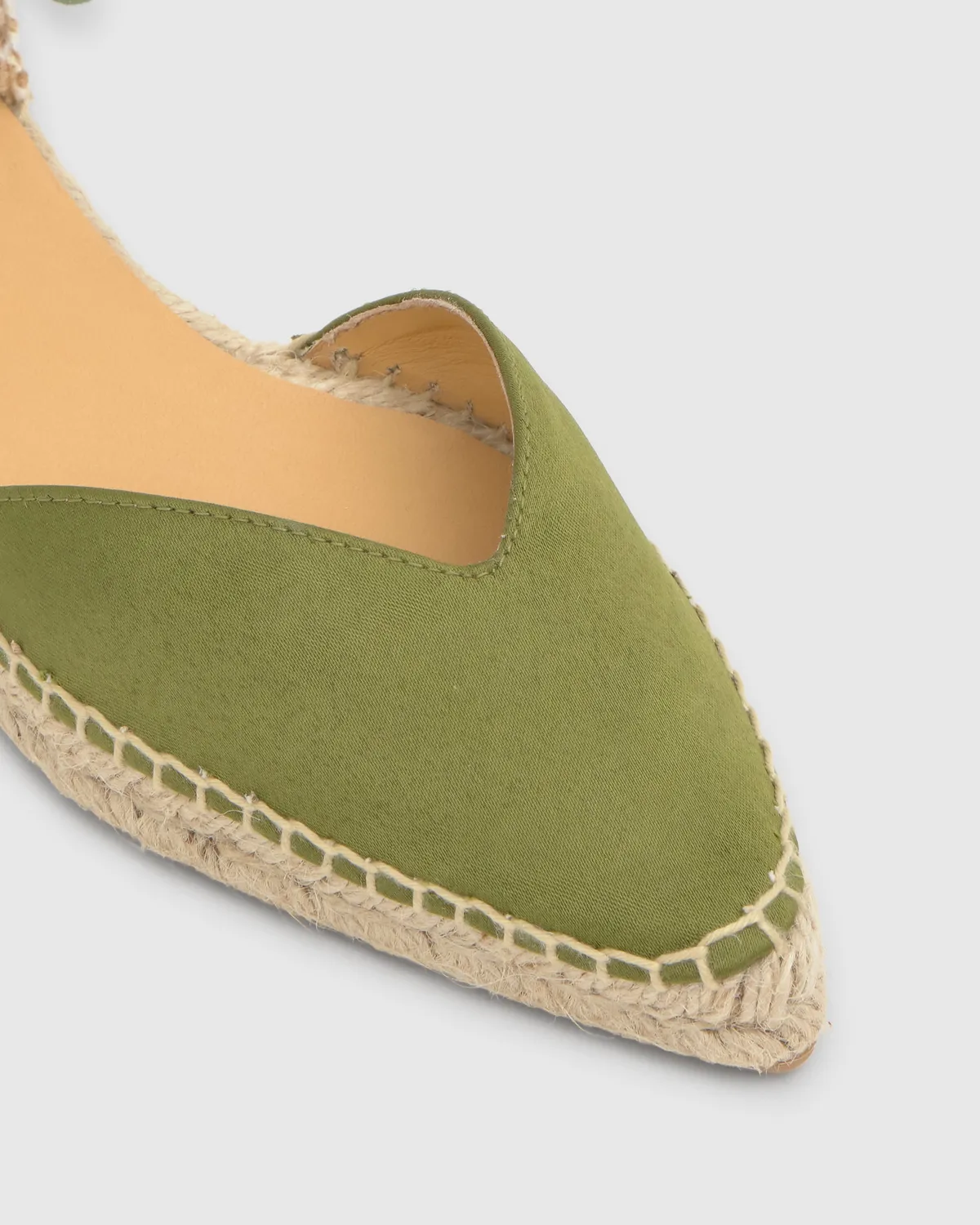 Castaner Brava 006 espadrilles olijf satijn