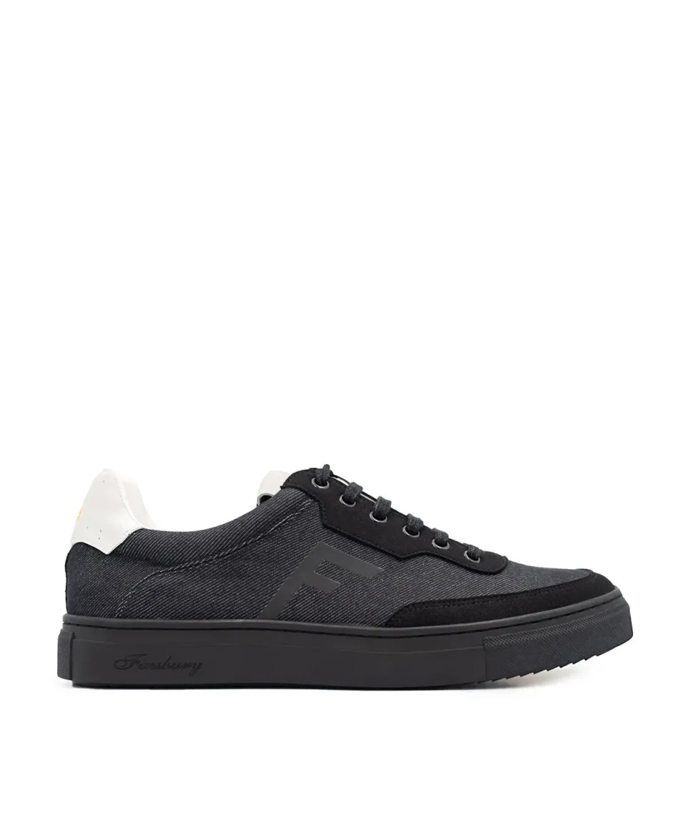 Finsbury Greenwood sneaker zwart vegan 80% recycled