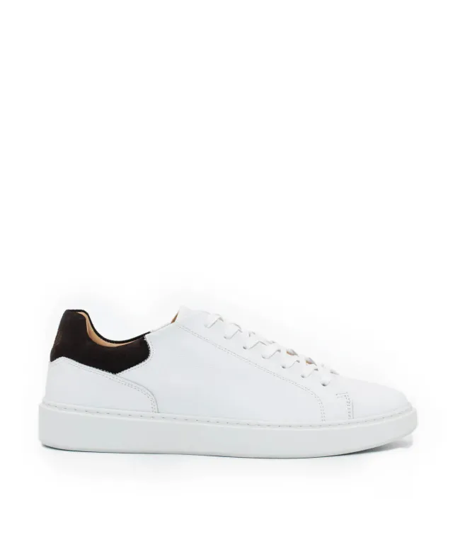 Finsbury Daytona sneaker wit leer 8 vetergaten