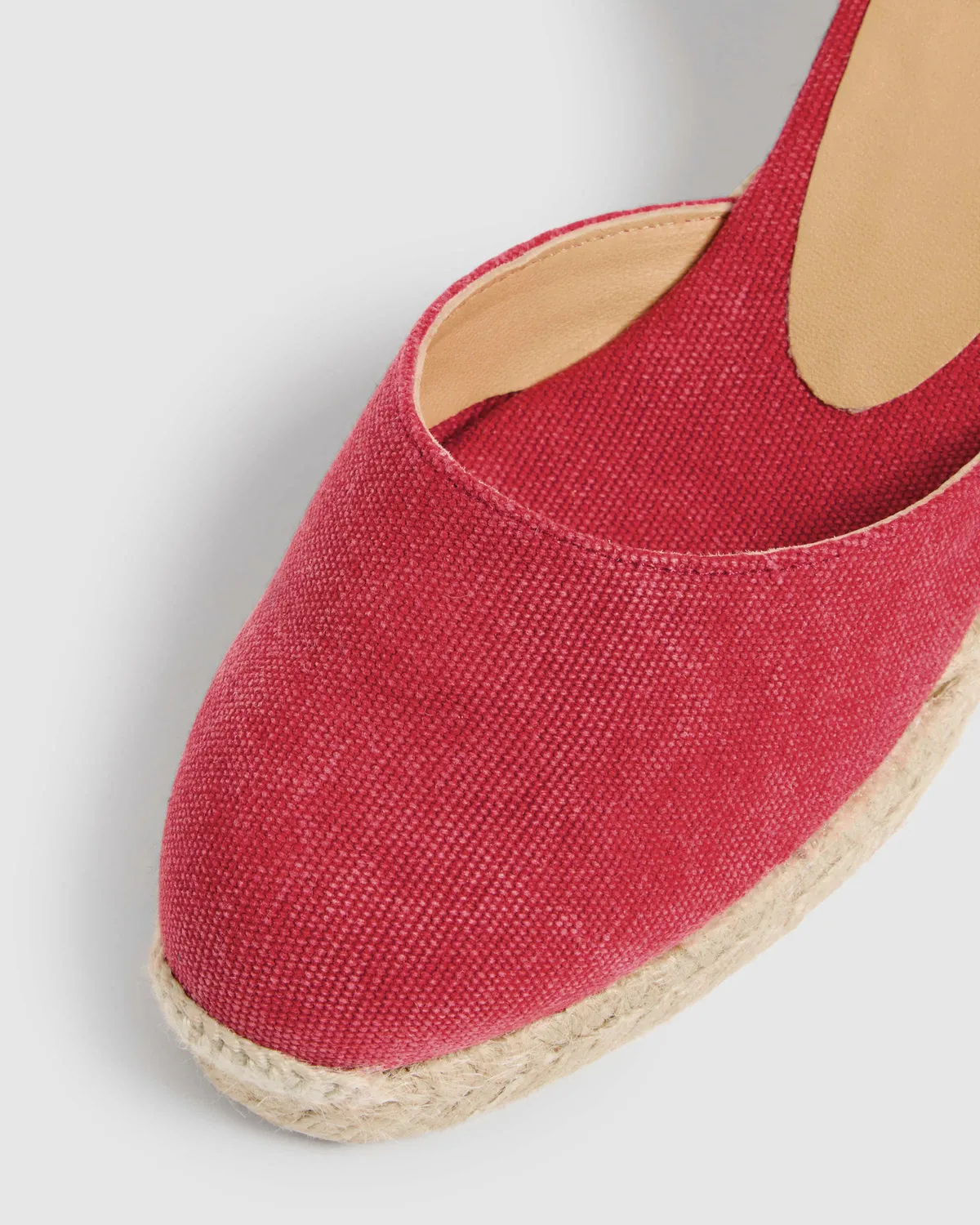 Castaner Carina/3/002 espadrille rood katoen 5cm