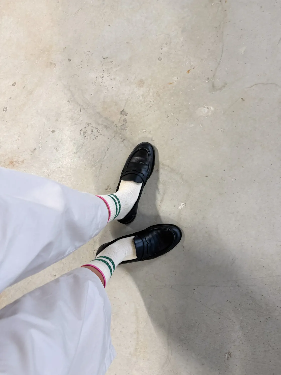 Jutelaune Green Stripe sokken one size gestreept