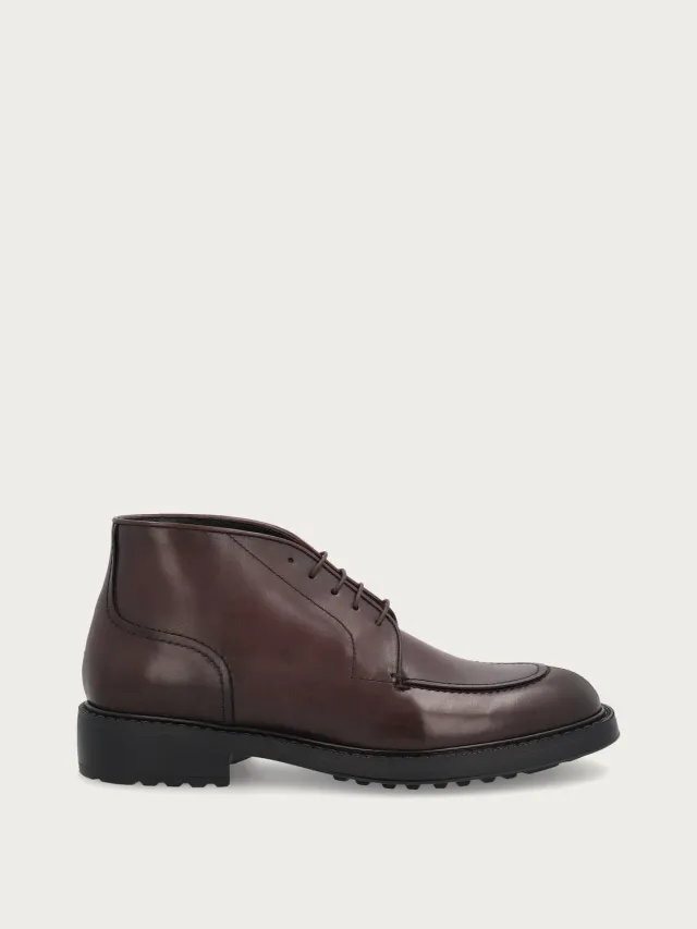 Frau Signature veterboots bordeaux kalfsleer