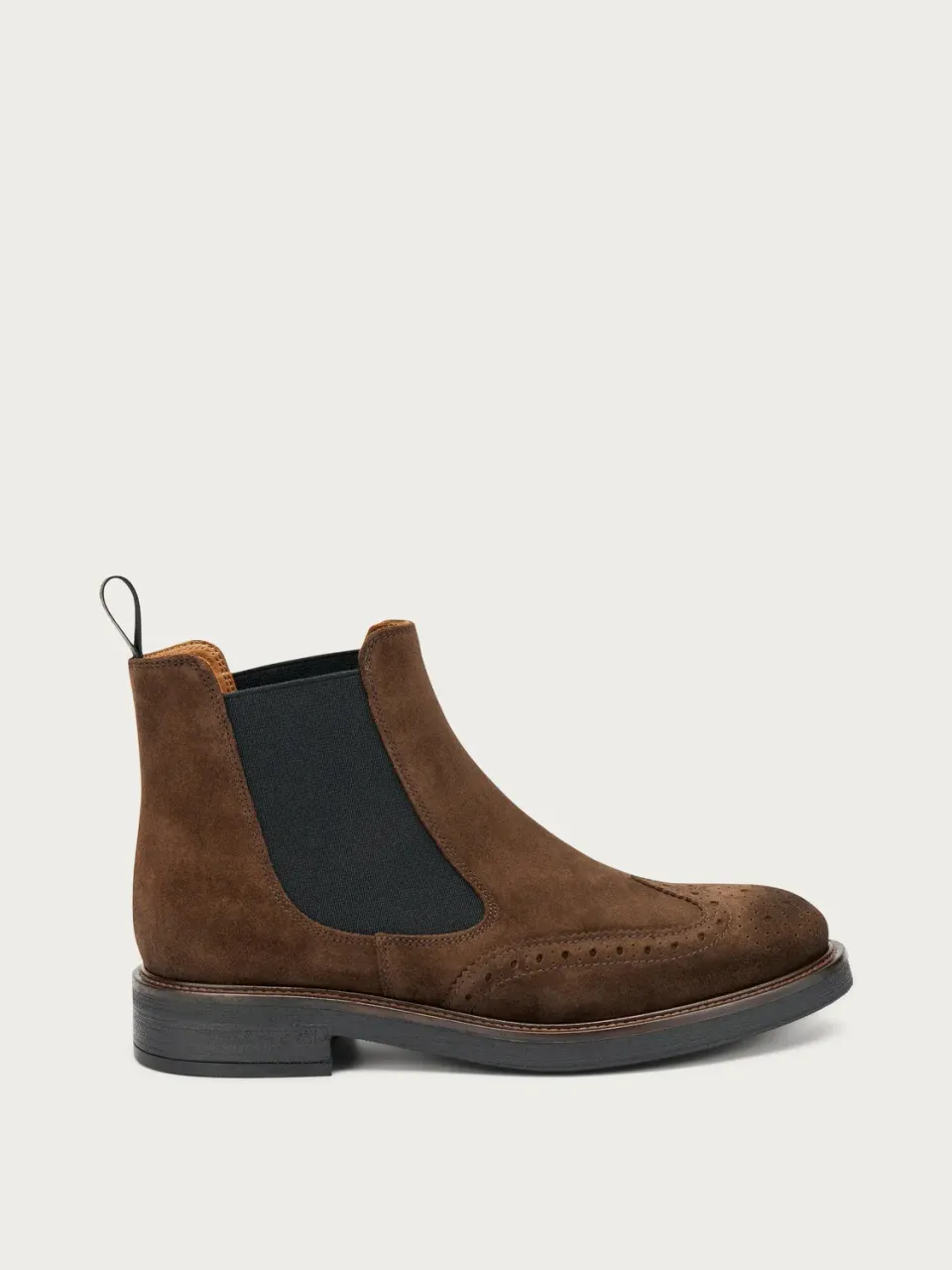 Frau Verona chelsea boots bruin suède wing-tip