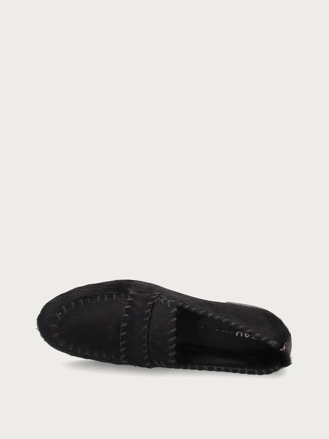 Frau Verona loafers zwart pony-effect leer