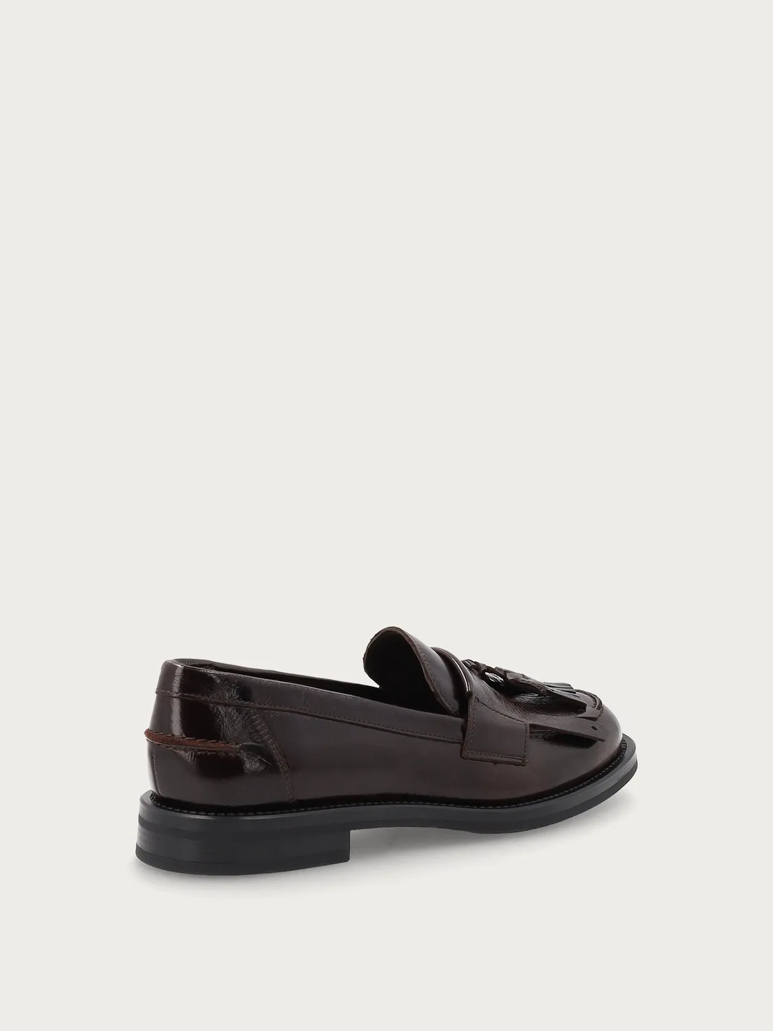 Frau Verona loafers leer bruin kwastjes