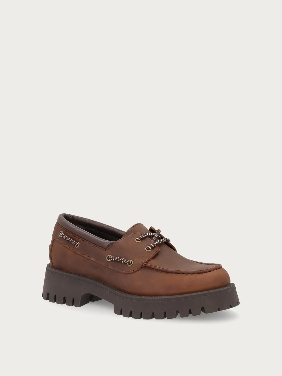 Frau FX bootschoenen bruin nubuck profielzool
