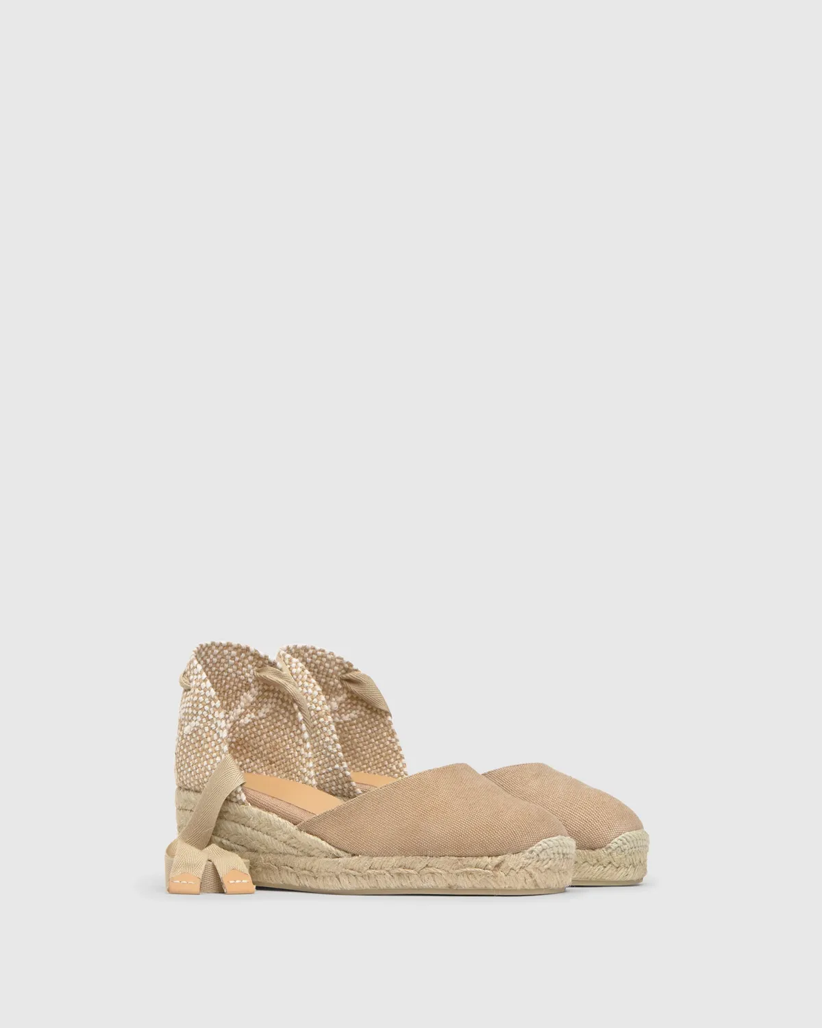 Castaner Carina 3 002 espadrille katoen zand 5 cm