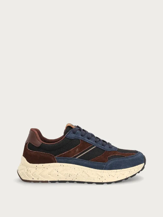 Frau Cross Hybrid sneakers blauw leer heren
