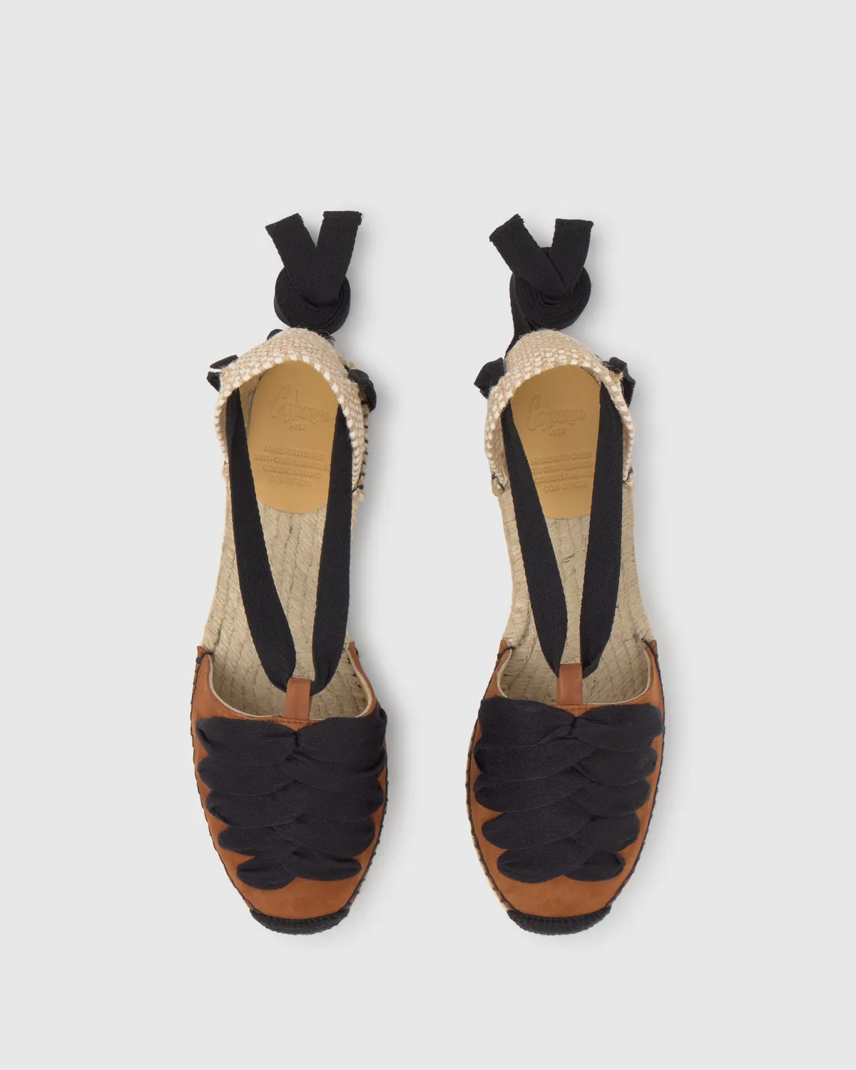 Castaner Kiva 007 espadrilles cognac – suède plat