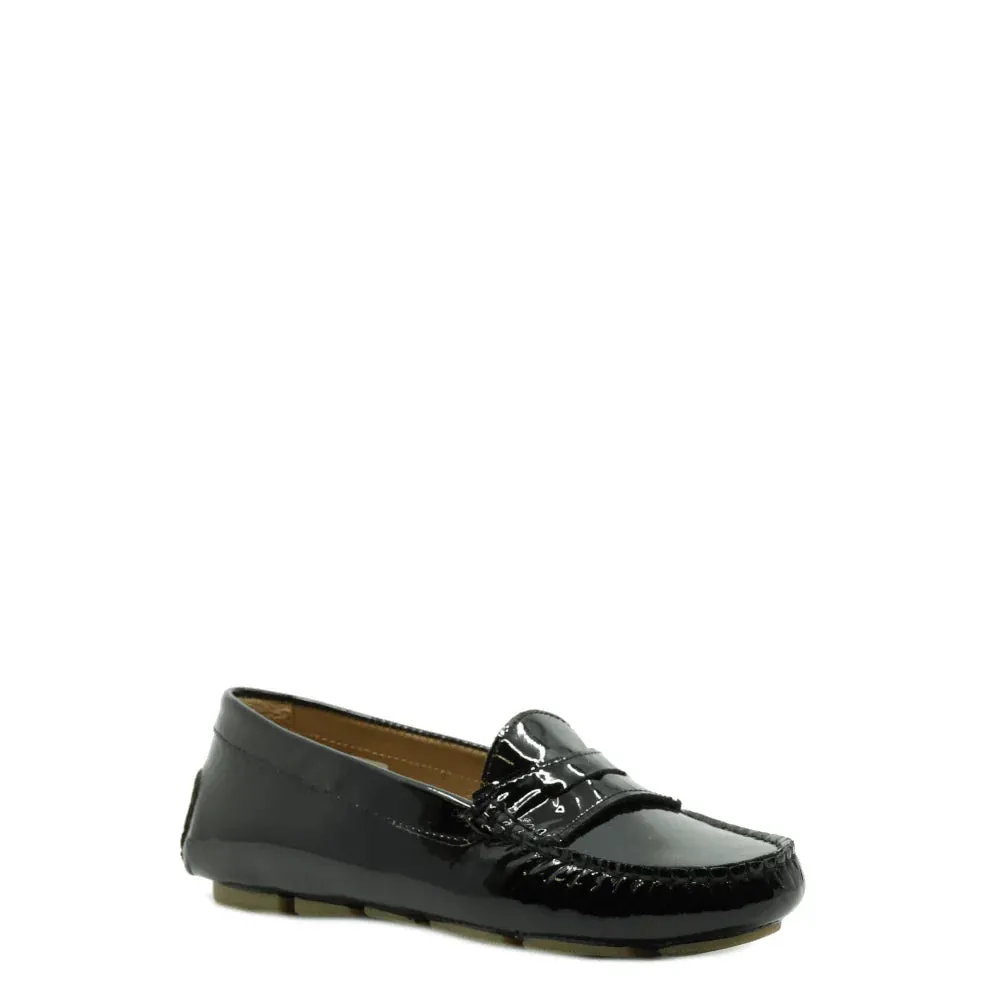 Donelli Instappers D1002 ballerina’s zwart lakleer