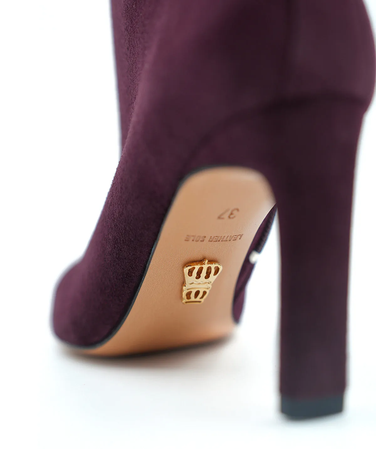 Finsbury Daisya enkellaarzen bordeaux suède 9 cm