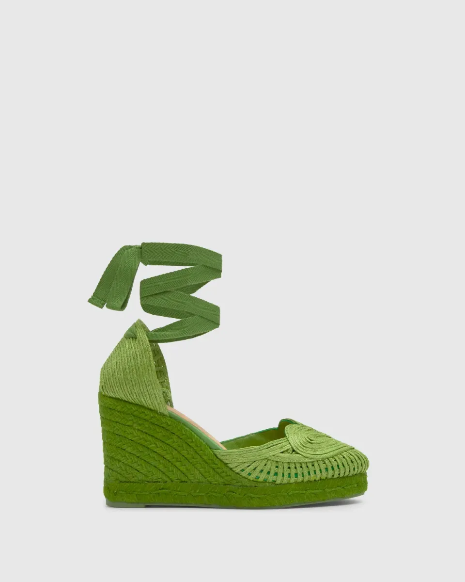 Castaner Cacia C 8 302 espadrille groen raffia