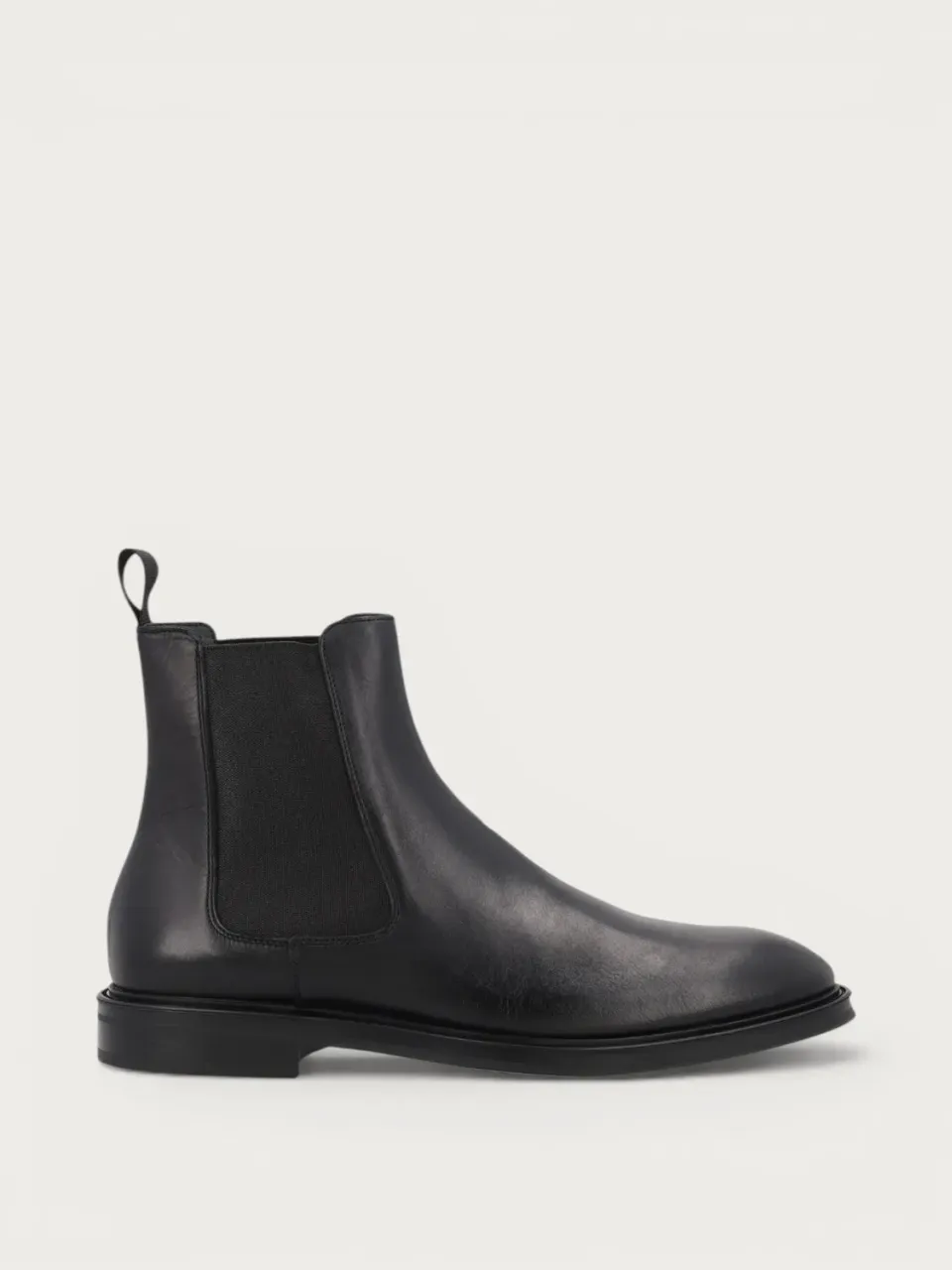 Frau Signature zwarte leren chelsea boots heren