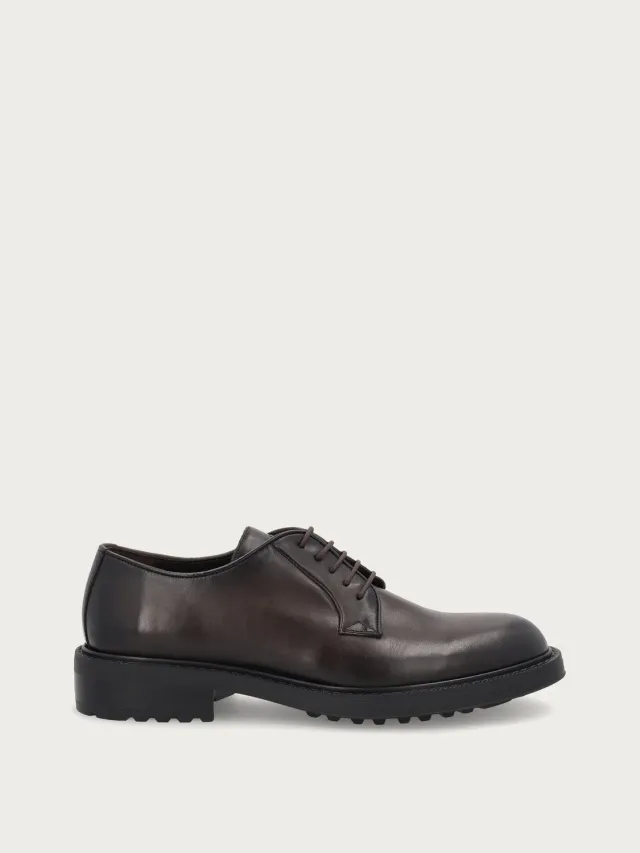 Frau Signature Oxfords bruin kalfsleer heren