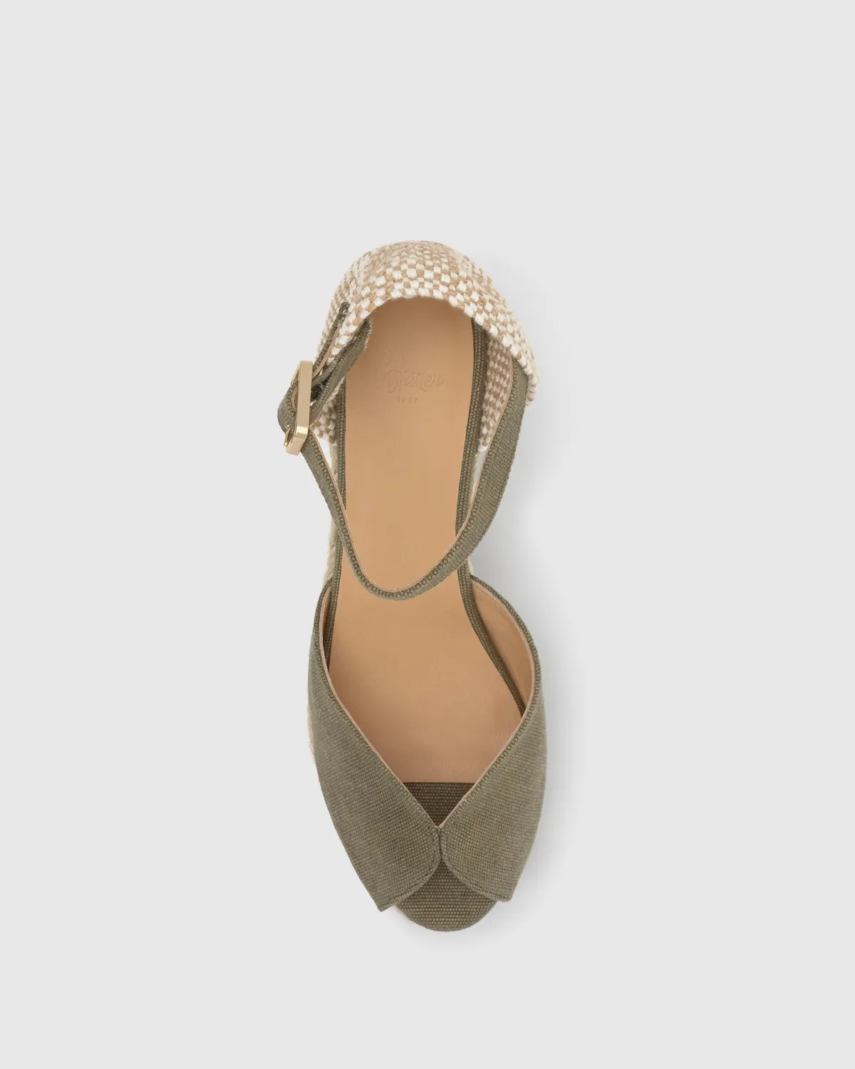 Castaner Bianca 6/002 sandalen olijf canvas