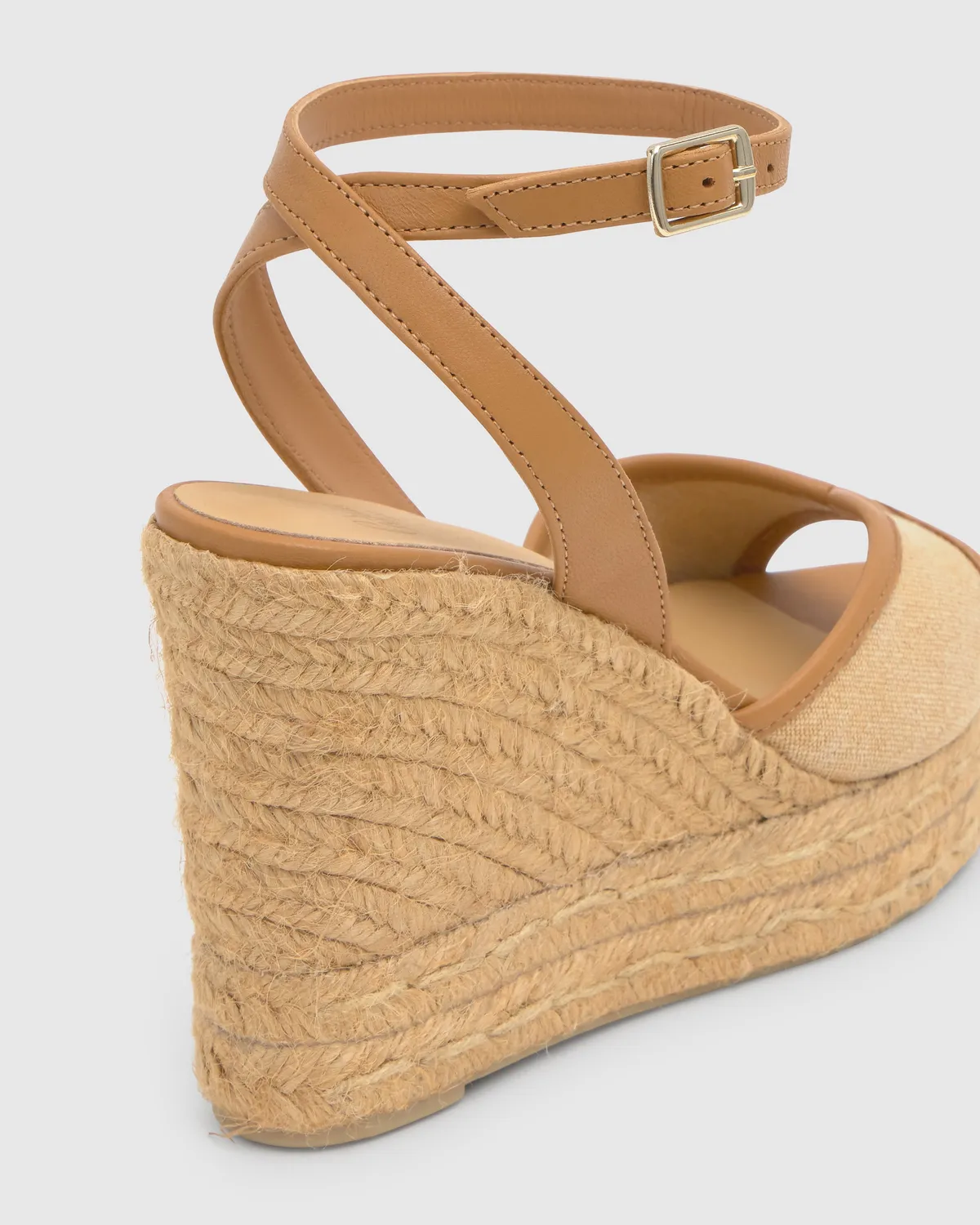 Castaner Brigitte sandalen oker canvas sleehak 11 cm