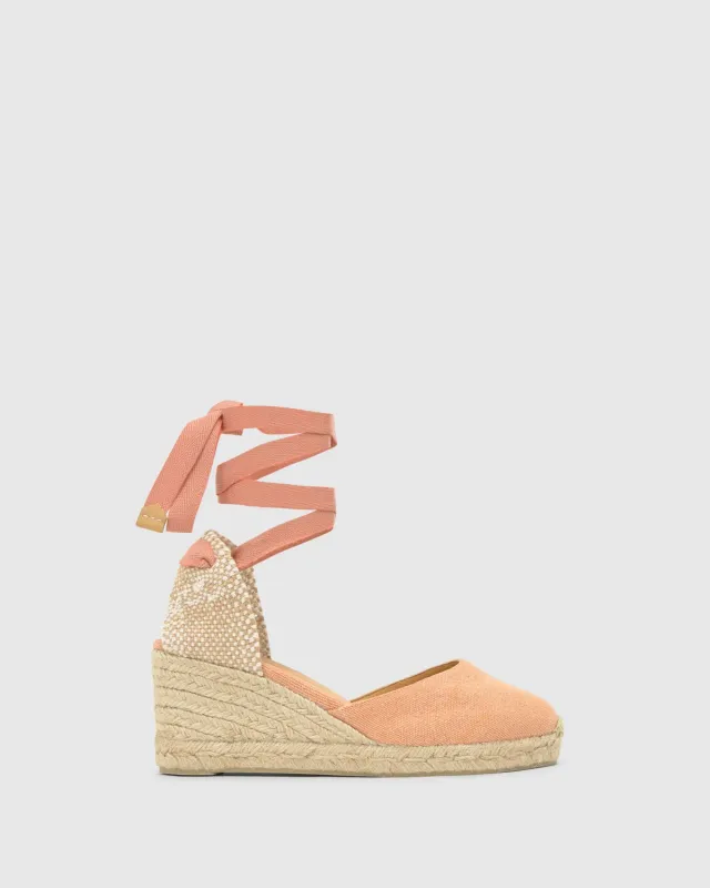 Castaner Carina 6 002 espadrilles peach canvas