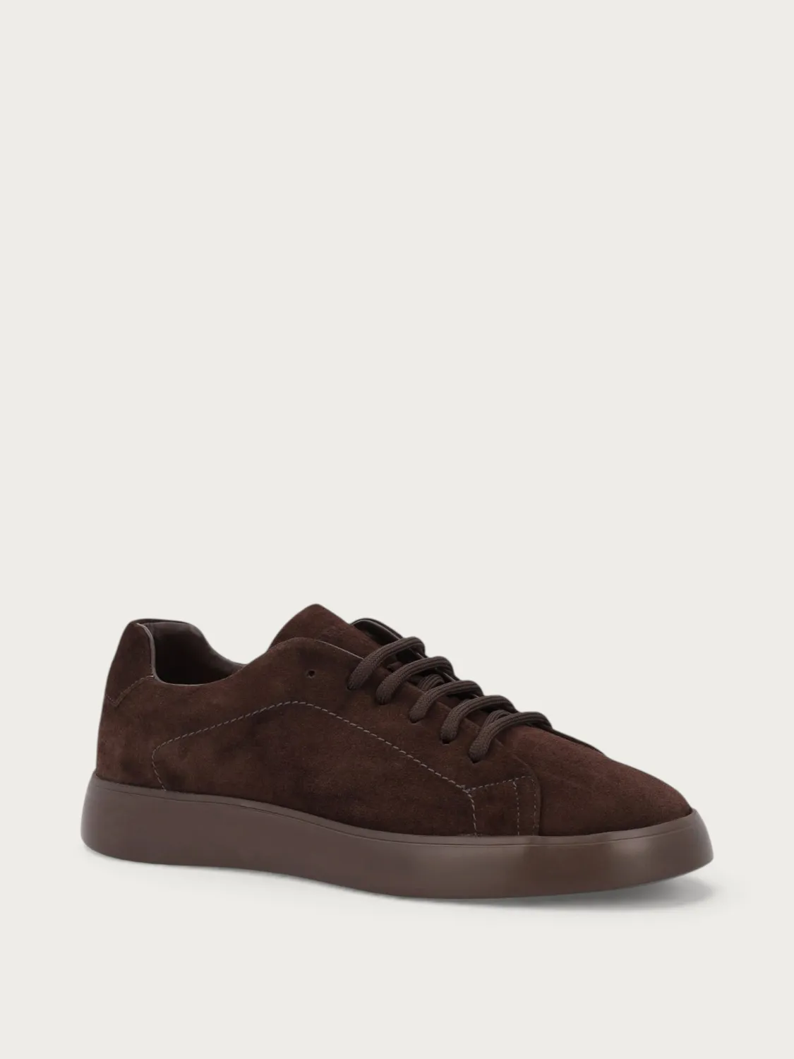 Frau Minimal sneakers donkerbruin suède heren