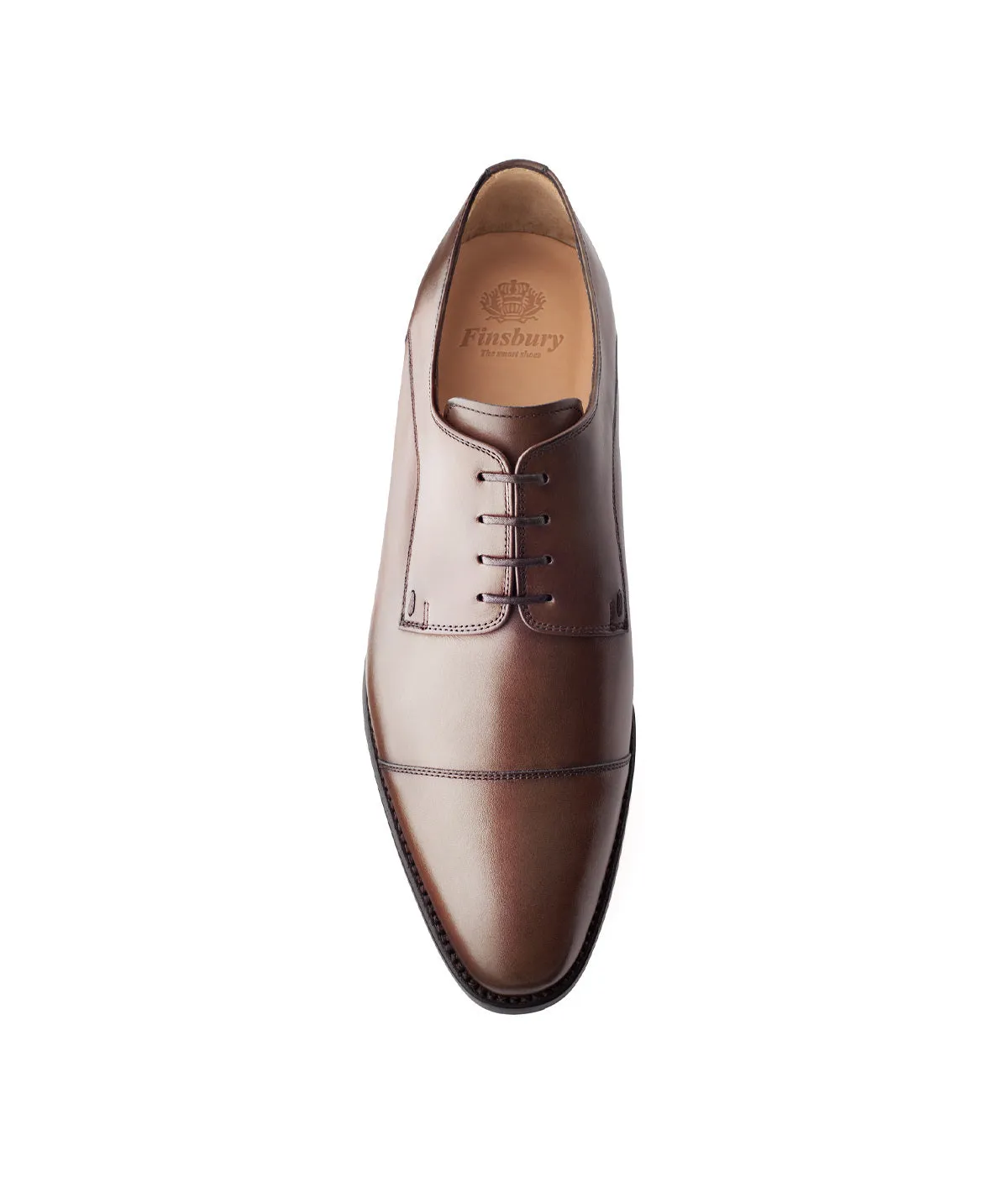 Finsbury Elvis derby schoenen walnoot boxcalf