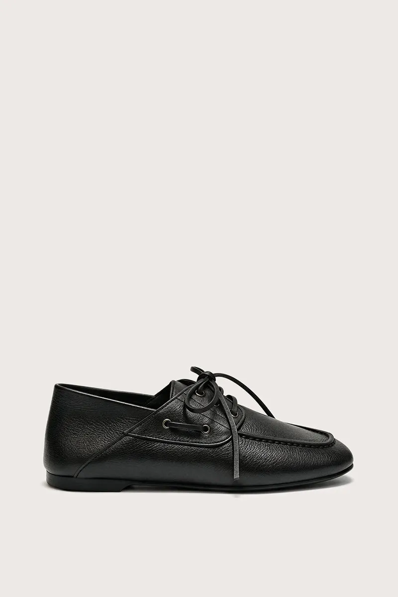 Bryan Stepwise Yale zwart mocassins leer vouwhak