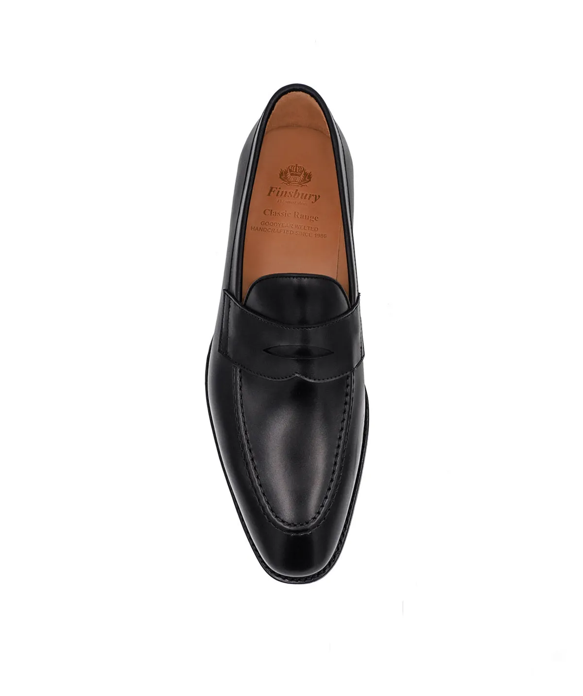 Finsbury Lincoln loafer zwart leer instapper