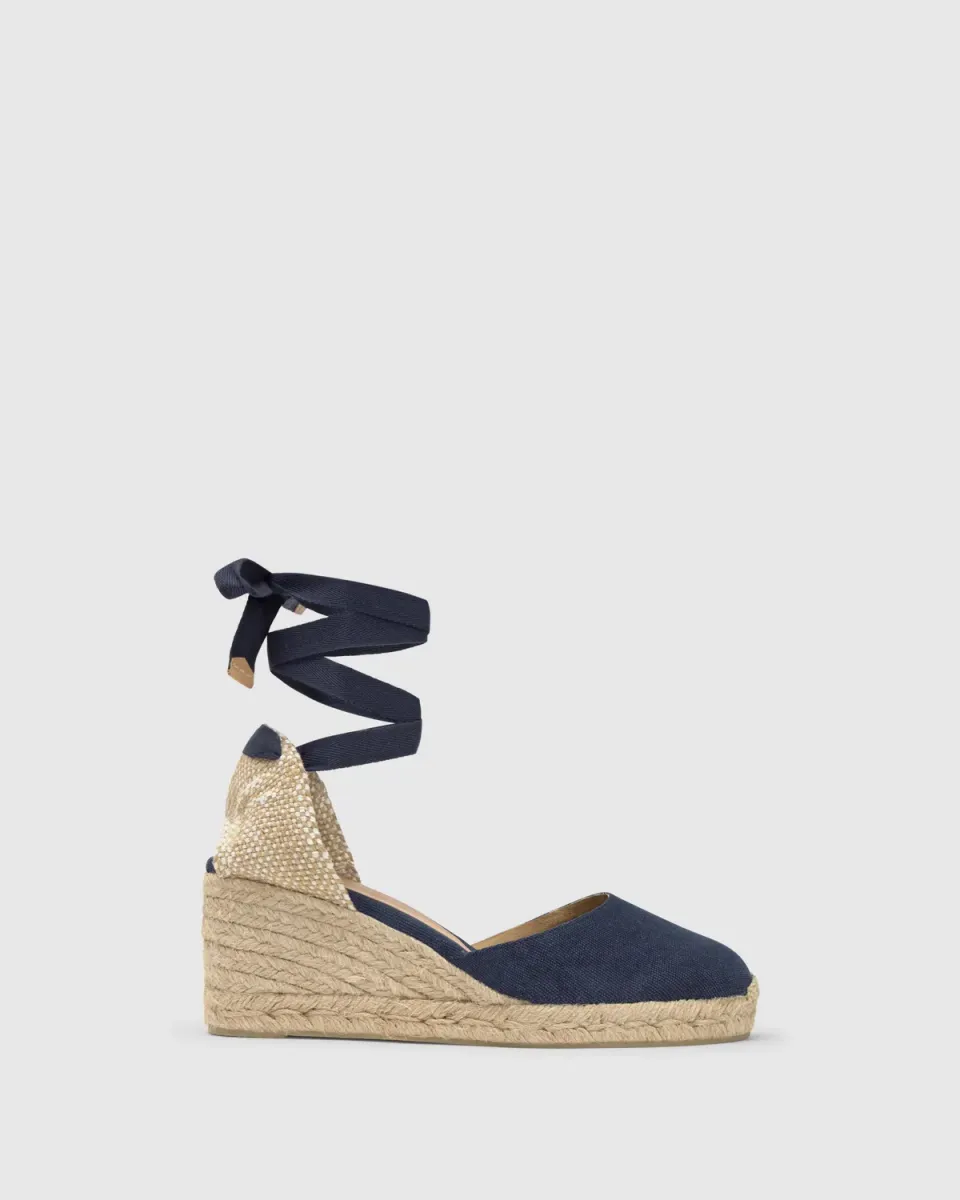 Castaner Carina/6/SS20002 espadrilles blauw jute 7 cm