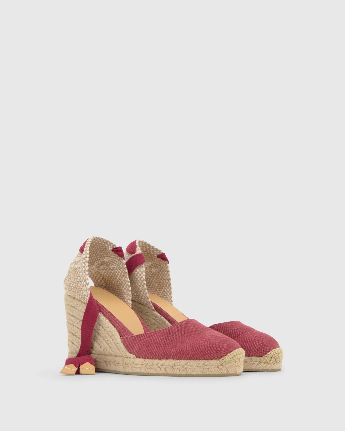 Castaner Carina 8 002 espadrilles merlot katoen 9 cm