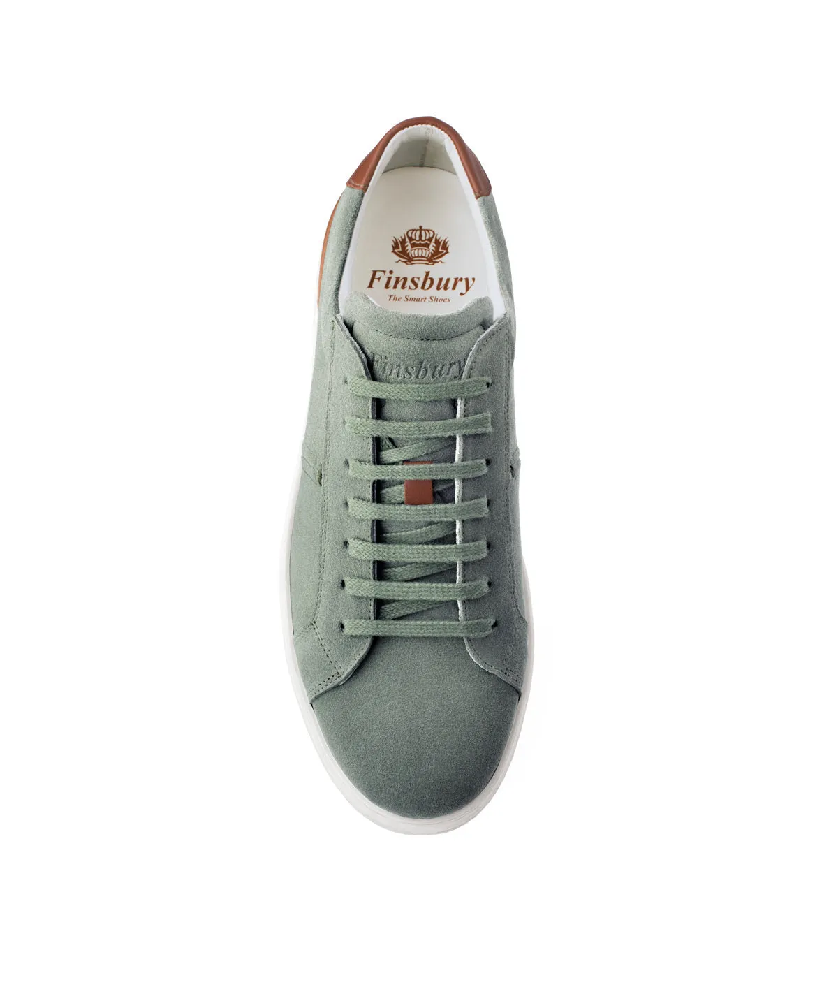 Finsbury Riva sneakers groen suède heren