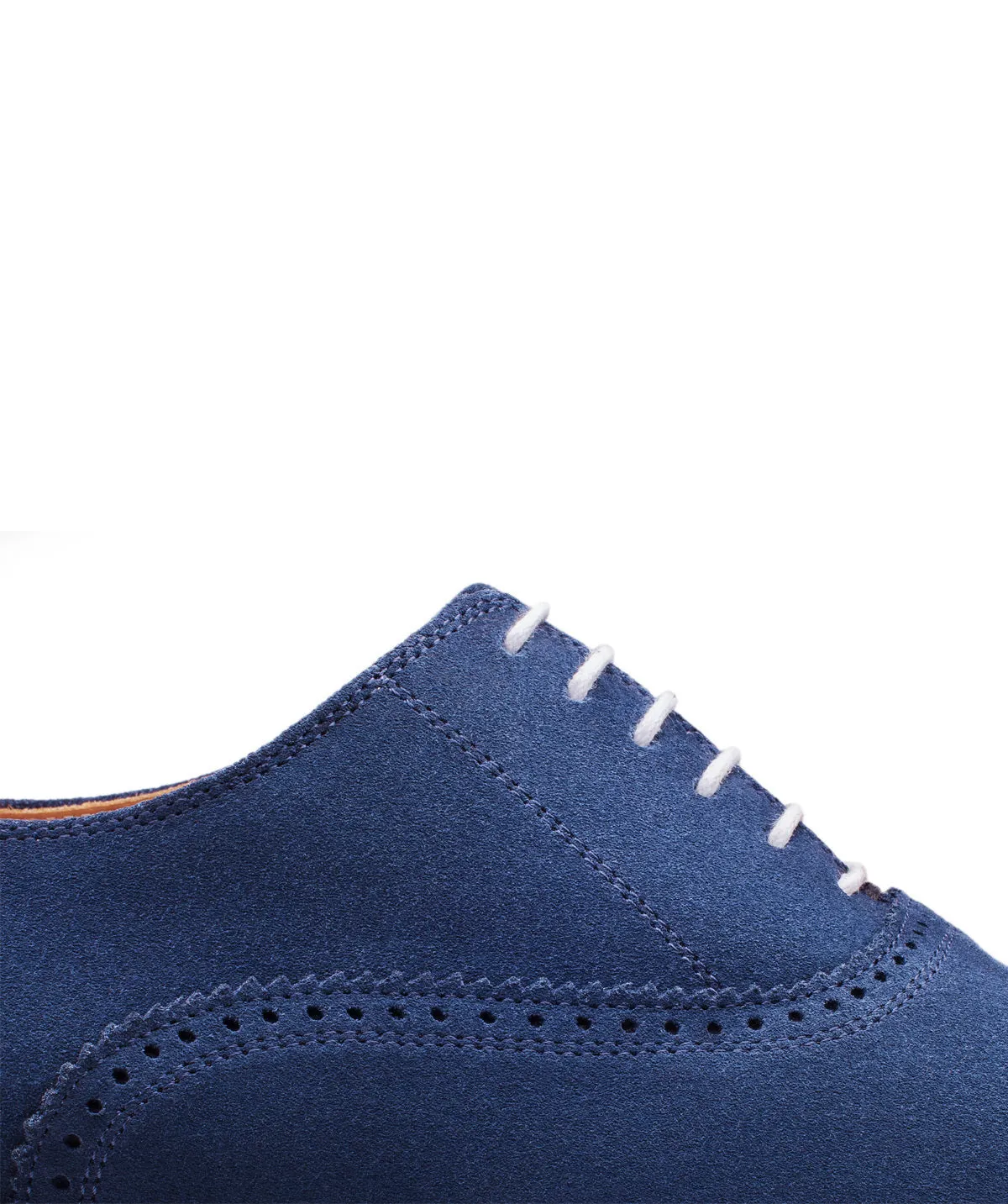 Finsbury Will oxfordschoen marineblauw suède rubberzool